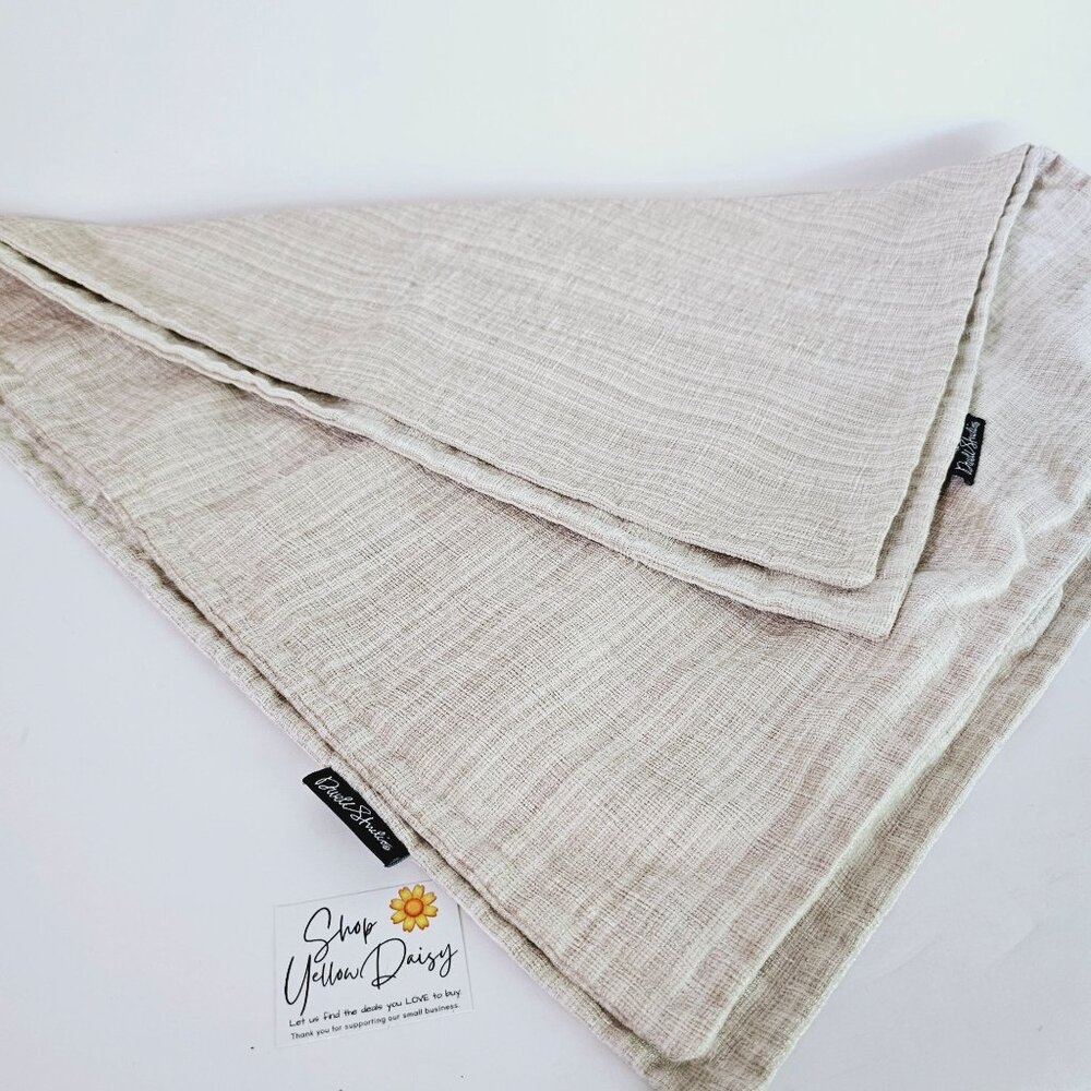 DwellStudio Throw Pillow Cover‎ 20x20 Beige Textured Woven Neutral Modern Decor